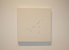 Michael Petry, The All American (Web Portrait #2), 2006, Leather and freshwater pearls, 20 x 20&quot;