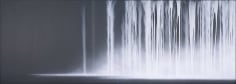 Hiroshi Senju, Waterfall, 2014, acrylic and fluorescent pigments on Japanese mulberry paper, 63.8 x 179 inches/162 x 455 cm