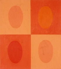 Betty Weiss, Four Square, 2003, Acrylic on Canvas, 18 x 16"