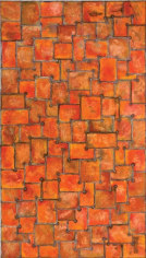 Nathan Slate Joseph, Sari Blossom II, 2008, Pure pigment on steel, 84 x 48 inches