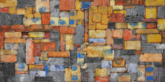 Nathan Slate Joseph, RioRioRio, 2013, pure pigment on steel, 48 x 96 inches/121.9 x 243.8 cm