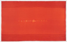 Sohan Qadri, Maha Maya, 2010, Ink and dye on paper, 49 x 78.5 inches