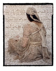 Lalla Essaydi, Harem Woman #1, 2008, chromogenic print mounted to aluminum with a UV protective laminate, 40 x 33 inches/101.6 x 84 cm
