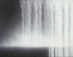 Hiroshi Senju, Waterfall, 2009, Pure natural pigment on mulberry paper, 35.8 x 45.9 inches