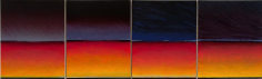 River Quartet, 2008, Oil on canvas, 29 x 97.5" (four panels)