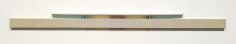 Robert Yasuda, Transport, 2023, acrylic on fabric on wood, 12.7 x 201.9 cm (5 x 79.5 inches)