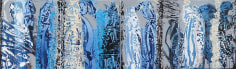 Ahmad Moualla, Untitled, 2010, acrylic on canvas, 23.6 x 78.7 inches