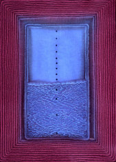 Sohan Qadri, Tirtha V, 2005, Ink & dye on paper, 55 x 39"