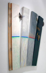 Susan Weil, Memoremem, 2005, Acrylic on panel and collage elements, 66 x 62"