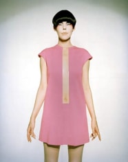 Peggy Moffitt in Pink Wool-Knit Dress with Transparent Vinyl Insert by Rudi Gernreich, 1968, 20 x 16 Ilfochrome Photograph, Ed. 25