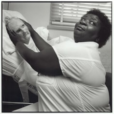Leprosy Patient with her Nurse, National Hansen&#039;s Research Center, Carville, LA, 1990, 16 x 20 Silver Gelatin Photograph, Ed. 25