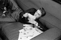 Elvis Presley Reading His Fan Mail 1956