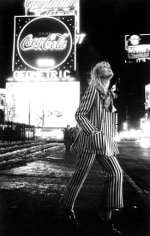 Nico in Times Square, New York, 1968, Silver Gelatin Photograph