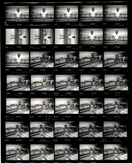 Contact Sheet (Miles Davis), 1971, 40 x 30 Silver Gelatin Photograph