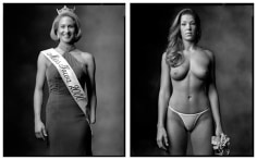 Beauty Pageant Contestant / Topless Dancer, 2000 / 2002, 20 x 32-1/2 Diptych, Archival Pigment Print, Ed. 20