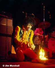 Jimi Hendrix Immolating Strat, Monterey, CA, 1967, 11 x 14 Ultrachrome Pigment Print