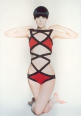 Peggy Moffitt in &quot;Rouault&quot; Swimsuit by Rudi Gernreich, 1971, 20 x 16 Crystal Archive Photograph, Ed. 25