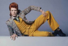 David Bowie in yellow suit, Los Angeles, 1974, Archival Pigment Print