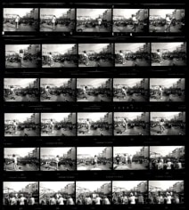 Contact Sheet (Santana), 1988, 40 x 30 Silver Gelatin Photograph