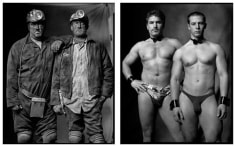 Coal Miners / Male Exotic Dancers, 2000 / 2006, 20 x 32-1/2 Diptych, Archival Pigment Print, Ed. 20