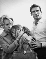 &quot;The Birds,&quot; Tippi Hedren, Veronica Cartwright, and Rod Taylor, 1963, 14 x 11 Vintage Silver Gelatin Photograph