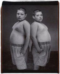 Spencer and Skyler Szybkowski, Twinsburg, 2001, 24 x 20 Polaroid Photograph