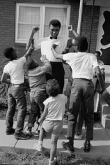 Muhammad Ali (Cassius Clay) with Children, Louisville, Kentucky, 1963, Silver Gelatin Photograph
