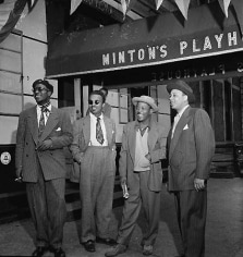 William Gottlieb Portrait of Thelonious Monk, Howard McGhee, Roy Eldridge, and Teddy Hill, Minton&#039;s Playhouse, New York, NY, c. September 1947