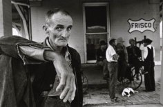 Man at Train Station, (Migrant Workers), Arkansas, 1961, Silver Gelatin Photograph