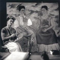 Frida Kahlo Painting &quot;The Two Fridas&quot;, c. 1939, 20 x 16 Platinum Photograph, Ed. 30