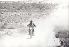 Steve McQueen Takes Off in a Blaze, Mojave Desert, CA, 1963 (Plate 56/57), 16 x 20 Silver Gelatin Photograph, Ed. 15