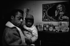 James Baldwin with Abandoned Boy, Durham, North Carolina,&nbsp;1963, Silver Gelatin Photograph