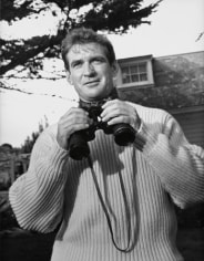 &quot;The Birds,&quot; Rod Taylor (with binoculars), 1963, 14 x 11 Vintage Silver Gelatin Photograph
