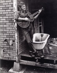 Steve McQueen with Guitar by Bathtub, Columbus, TX, 1963 (Plate 97), 20 x 16 Silver Gelatin Photograph, Ed. 15