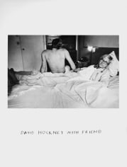 David Hockney with Friend, 1975, 7 x 5 Silver Gelatin Photograph, Ed. 25