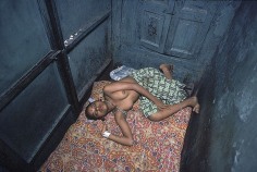 Twelve-year-old Lata lying in bed, Bombay, 1978, 12-1/4 x 18-3/4 Dye Transfer Photograph, Ed. 15