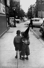 Boys with Hats, New York, 1955, Silver Gelatin Photograph