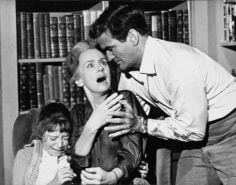 &quot;The Birds,&quot; Rod Taylor, Jessica Tandy, and Veronica Cartwright, 1963, 11 x 14 Vintage Silver Gelatin Photograph