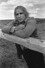 Marlon Brando on the Set of The Missouri Breaks, Billings, Montana, 1975, 24 x 20 Silver Gelatin Photograph, Ed. 25