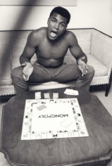 Muhammad Ali (Cassius Clay) Playing Monopoly, Louisville, Kentucky, 1963, Silver Gelatin Photograph
