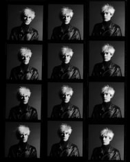 Andy Warhol Without Glasses Contact Sheet, Los Angeles, 1986, 50 X 40 Archival Pigment Print, Ed. 10