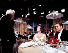 Charlie Chaplin with Sophia Loren and Marlon Brando, &quot;A Countess from Hong Kong,&quot; Pinewood Studios, London, 1966, Archival Pigment Print