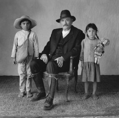 Gregory Peck with Two Young Extras, Old Gringo, Mexico City, Mexico, 1988, 20 x 16 Silver Gelatin Photograph, Ed. 25