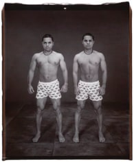 Miguel Angel and Marco Antonio Peralta, Twinsburg, 2002, 24 x 20 Polaroid Photograph