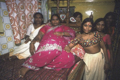 A madam of one of the more expensive houses with her girls, Bombay, 1978, 12-1/4 x 18-3/4 Dye Transfer Photograph