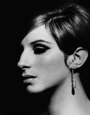 Barbra Streisand, Pearl Earring, Los Angeles, 1967, Silver Gelatin Photograph
