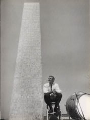 Steve McQueen and the United Nations Building, New York City, 1964 (Plate 15), 20 x 16 Silver Gelatin Photograph, Ed. 15