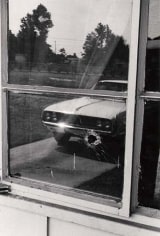 The bullet hole in Medgar Ever&rsquo;s home where he was assassinated in Jackson, Mississippi, June, 1963