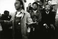 Andrew Young, Martin Luther King Jr., and Ralph Abernathy in Wagon, Selma, 1965, Silver Gelatin Photograph