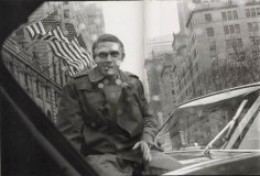 Steve McQueen in the Rain on Fifth Avenue, New York City, 1961 (Plate 38/39), 16 x 20 Silver Gelatin Photograph, Ed. 15
